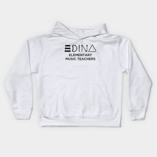 Black Edina Elementary Music TEACHERS Kids Hoodie